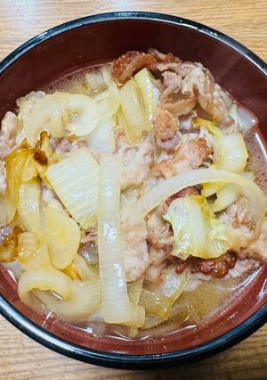 豚肉と白菜を使った肉うどんの作り方-レシピのメイン写真