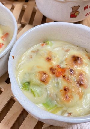 キャベツとひき肉のグラタン-レシピのメイン写真