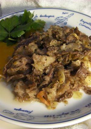 牛肉とにんにくソテーの柚子卵黄ソース添え-レシピのメイン写真