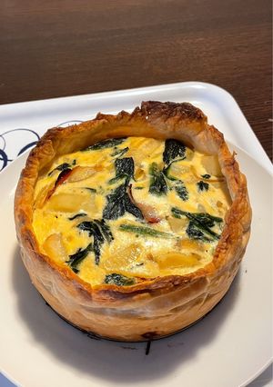 具沢山！パイシートで作るキッシュ-レシピのメイン写真