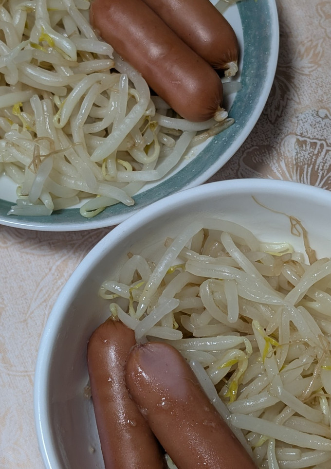 簡単★もやしとソーセージの中華風レンチン-レシピのメイン写真