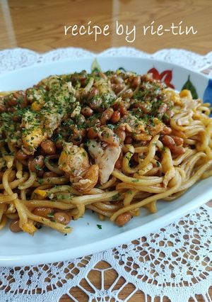 ＊簡単♪納豆と卵のソース焼きそば＊-レシピのメイン写真