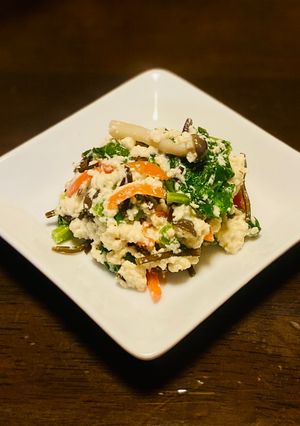 菜の花の塩昆布白和え！-レシピのメイン写真