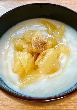 りんごコンポートヨーグルト-レシピのメイン写真