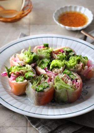 10分でできる！香味野菜の生春巻き-レシピのメイン写真