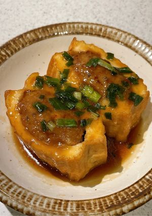 厚揚げの肉詰め-レシピのメイン写真