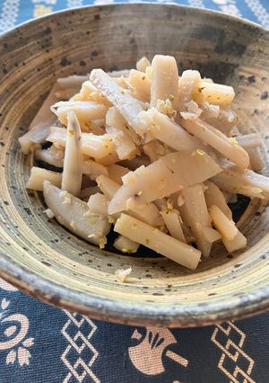 れんこん縦切りきんぴら だくだく山椒-レシピのメイン写真