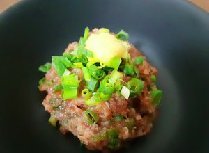 梅干しを使ったカツオのなめろう-レシピのメイン写真