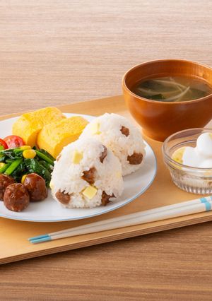 ミートボールおにぎりプレート-レシピのメイン写真
