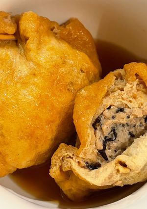 ひき肉とひじきの巾着煮-レシピのメイン写真