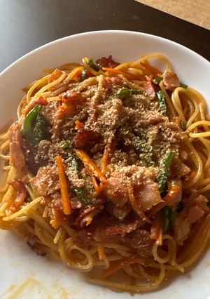 ベーコンとコチュジャンのパスタ-レシピのメイン写真