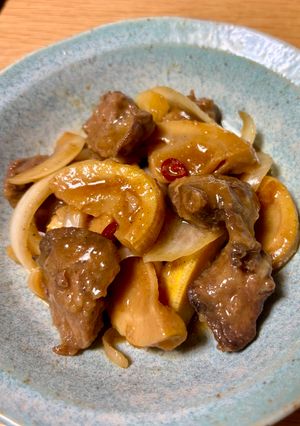 鶏レバーとたけのこの南蛮漬け-レシピのメイン写真