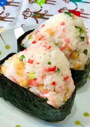 とっても簡単♪たぬきオニギリ-レシピのメイン写真