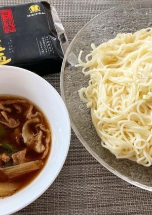 肉汁つけ温麺-レシピのメイン写真