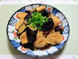 今夜の夕飯!簡単ナス料理鶏ささみみぞれ煮