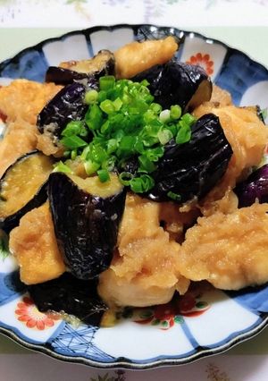 今夜の夕飯！簡単ナス料理鶏ささみみぞれ煮-レシピのメイン写真