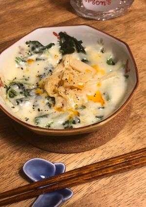 穂先メンマ・ほうれん草・チーズ♡おつまみ-レシピのメイン写真