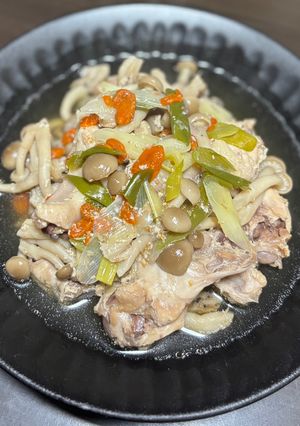 手羽元としめじの参鶏湯-レシピのメイン写真
