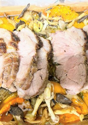 豚肩ロースとカボチャのオーブン焼き-レシピのメイン写真