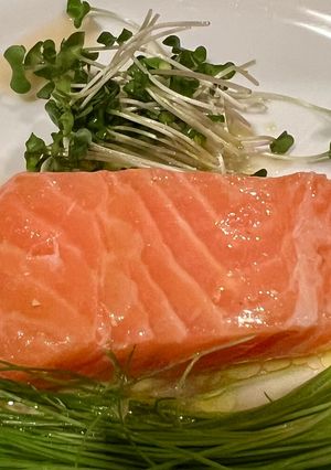 サーモンと芽ネギのカルパッチョ-レシピのメイン写真