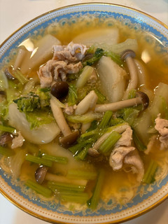 カブと白菜豚肉の生姜スープ-レシピのメイン写真