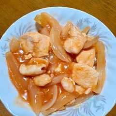 รูปของ エビチリならぬ鶏チリ