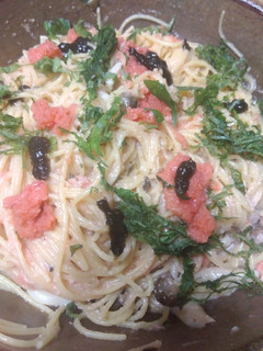 海苔の佃煮香る和風明太子パスタ-レシピのメイン写真