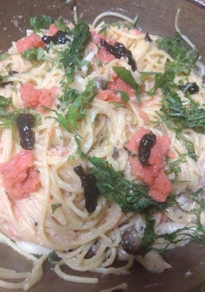 海苔の佃煮香る和風明太子パスタ-レシピのメイン写真