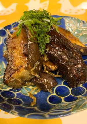ナスとちりめんじゃこの焼いたん-レシピのメイン写真