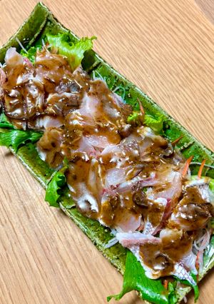 昆布ソースの真鯛のカルパッチョ-レシピのメイン写真