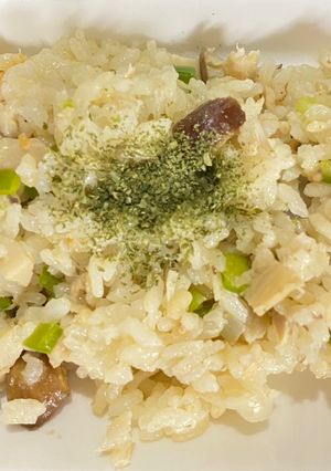 甘栗とキノコの炊き込みピラフ！-レシピのメイン写真