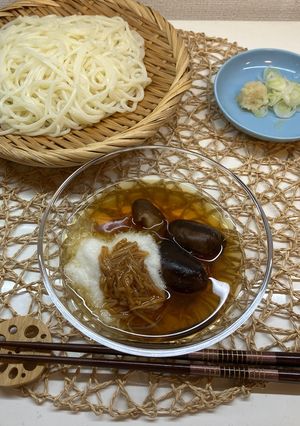 茸の旨み！長芋と茸のざるうどん🍄‍🟫-レシピのメイン写真