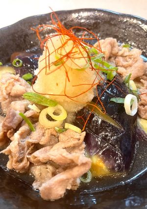 茄子の麺つゆ煮浸し♡豚肉添えて簡単♡美味-レシピのメイン写真
