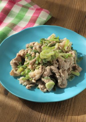 下味冷凍♪豚こま肉のねぎ塩レモン焼き🍋-レシピのメイン写真