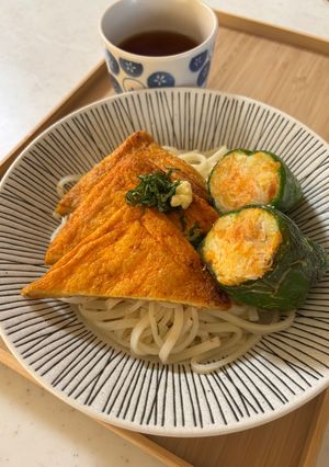 冷やしピリ辛きつねうどん-レシピのメイン写真