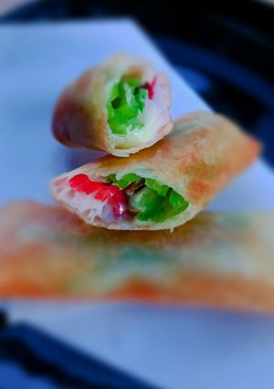 旦那がたまに食べたくなる私の創作春巻き🎶-レシピのメイン写真