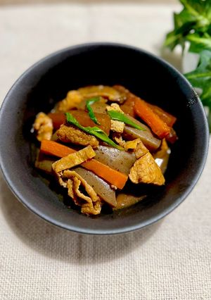 鶏肉とたっぷり根菜のコクウマ【煮味噌】-レシピのメイン写真