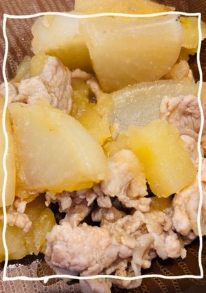 レンジで簡単！大根とじゃがいもの甘辛煮-レシピのメイン写真