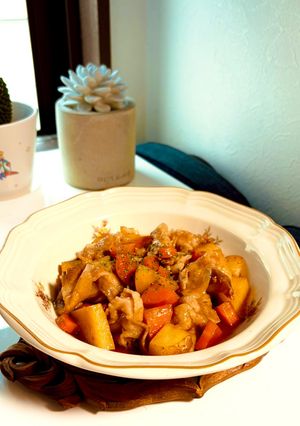 涼しげ調理☆夏の定番レンチン肉じゃが！-レシピのメイン写真