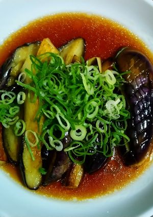 ナスとリンゴ酢の揚げびたし-レシピのメイン写真