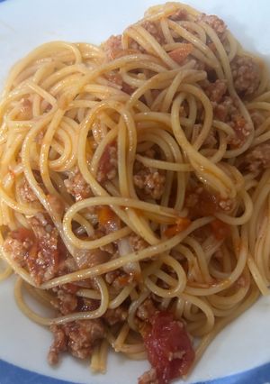 豚ひき肉で作るお肉たっぷりのボロネーゼ😋-レシピのメイン写真