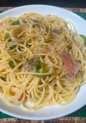 スパゲティ・生ペペロンチーノ-レシピのメイン写真