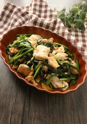 鶏むね肉のニラ玉-レシピのメイン写真