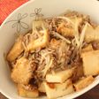 満腹【厚揚げとひき肉のとろみもやし炒め】