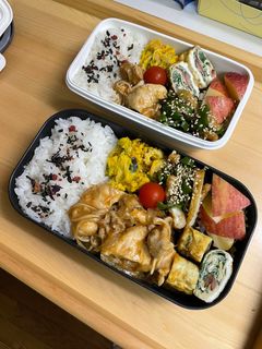 20241101娘ちゃん息子っちのお弁当-レシピのメイン写真