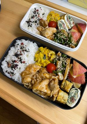20241101娘ちゃん息子っちのお弁当-レシピのメイン写真