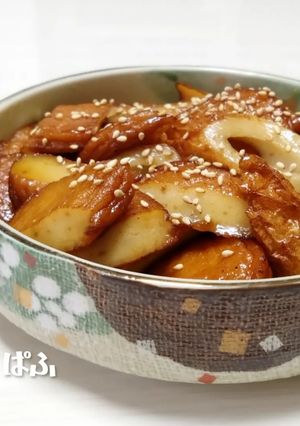 さつま揚げと竹輪の甘辛炒め✳️お弁当にも-レシピのメイン写真