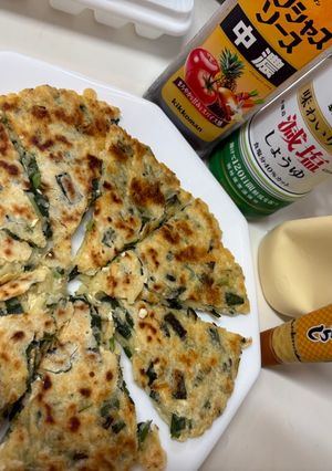 豆腐入りニラ卵お焼き-レシピのメイン写真