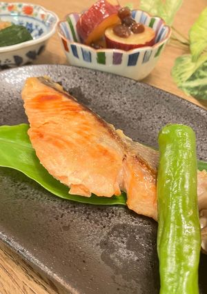 鮭の粕漬け焼き甘めの名古屋風♪-レシピのメイン写真