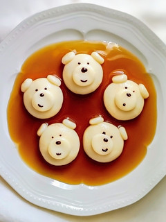 クマの白玉だんご-レシピのメイン写真